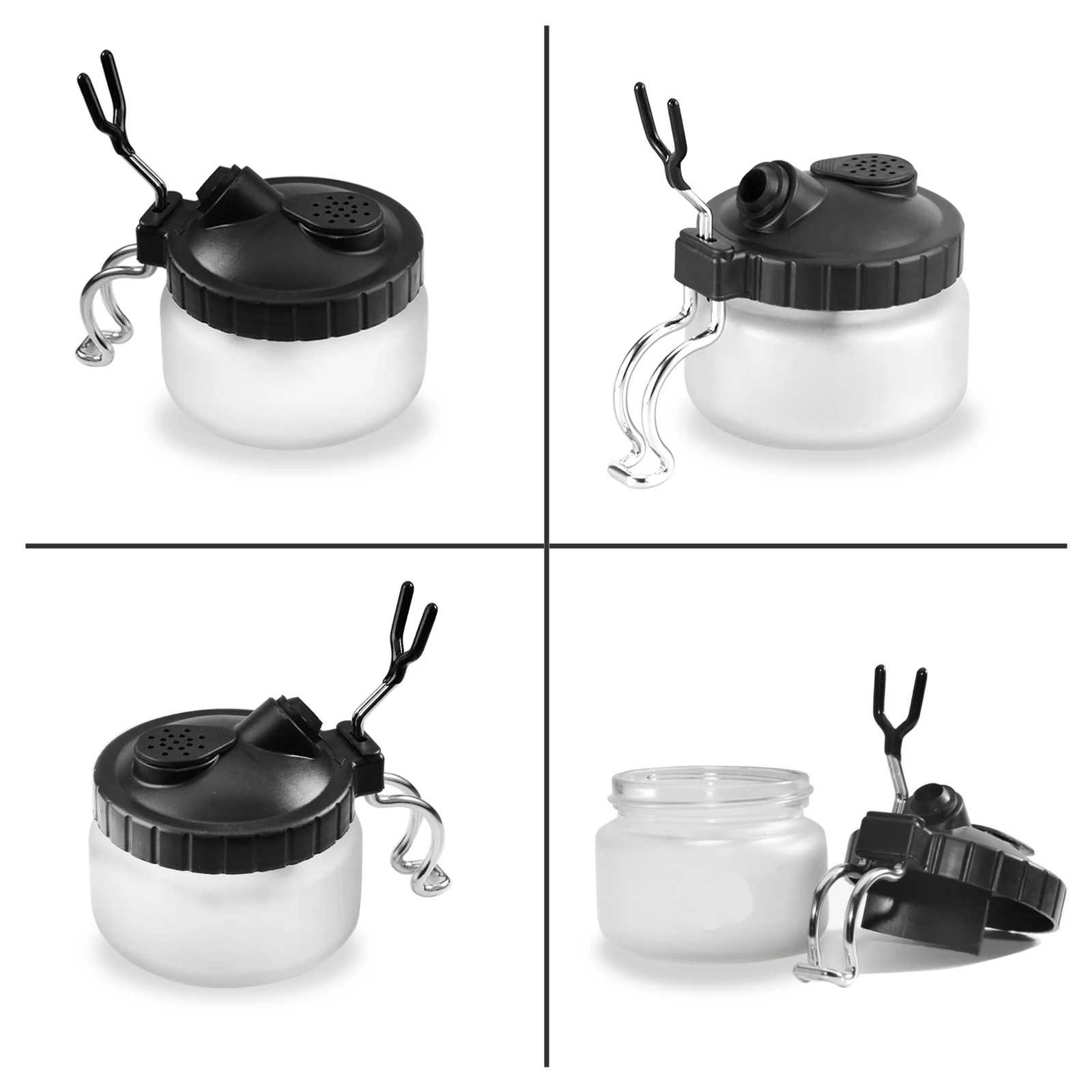 Airbrush Kit With Mini Compressor - Airbrush Temizleme Seti Temizleme Kabı ve