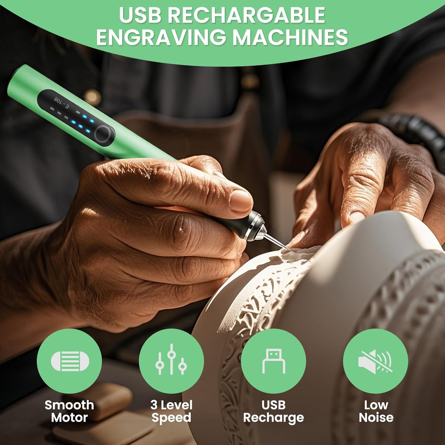 Electric Screwdriver Rechargeable Usb - Elektrikli Gravür Kalemi Kablosuz Döner Aletler