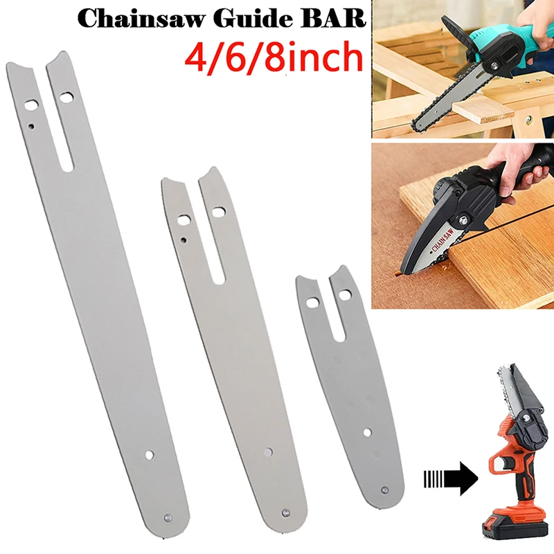 Mini Electric Chainsaw 6 Inch - 4/6/8 inç Metal Kılavuz Çubuğu Değiştirme