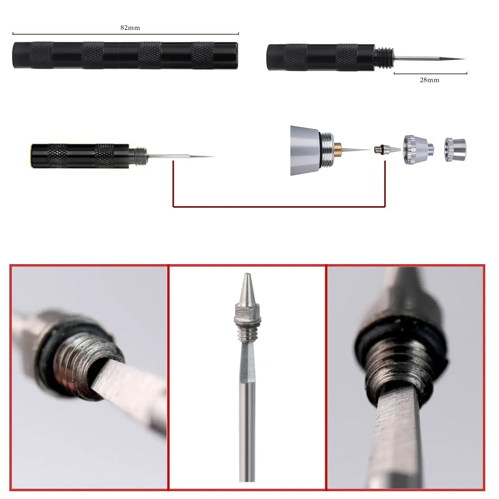 Airbrush Temizleme Seti Temizl - Airbrush Kit With Mini Compressor incelemesi ve fiyatı
