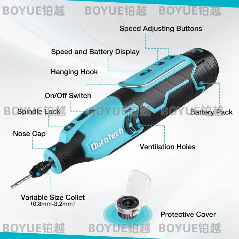 12V Kablosuz Döner Alet 5000-3 - Cordless Rotary Tool Kit Accessories incelemesi ve fiyatı
