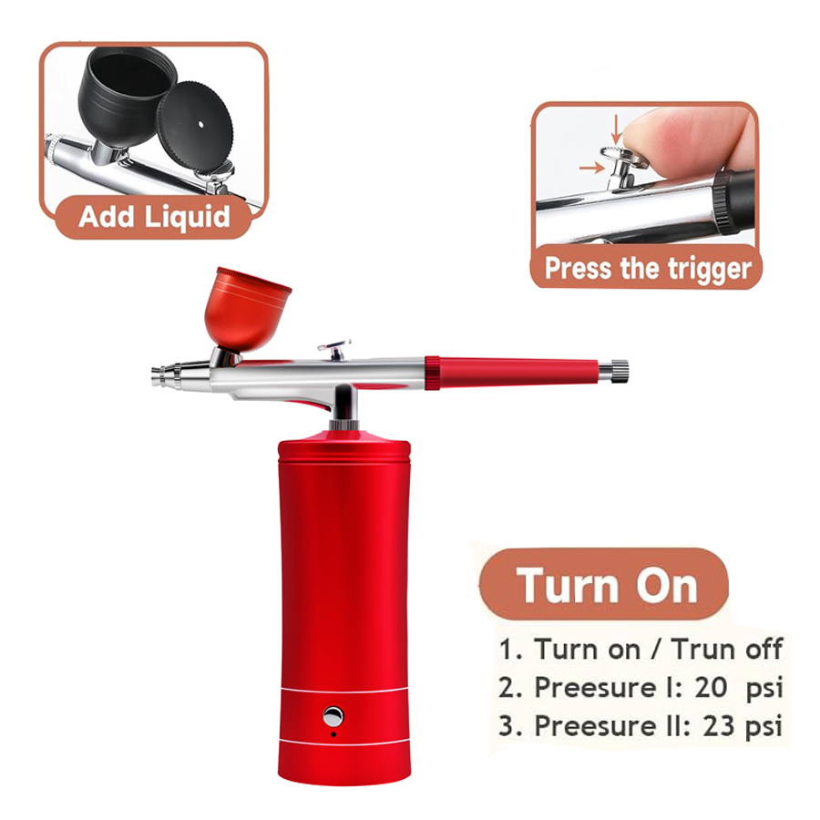 Kompresörlü Airbrush Seti, 0,3 - Airbrush Kit With Mini Compressor incelemesi ve fiyatı