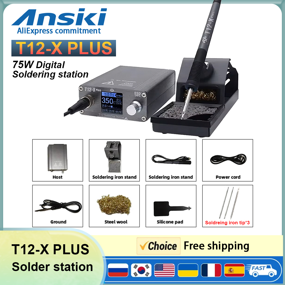 OSS T12-X Plus Lehim İstasyonu - Digital Soldering Station T12 incelemesi ve fiyatı