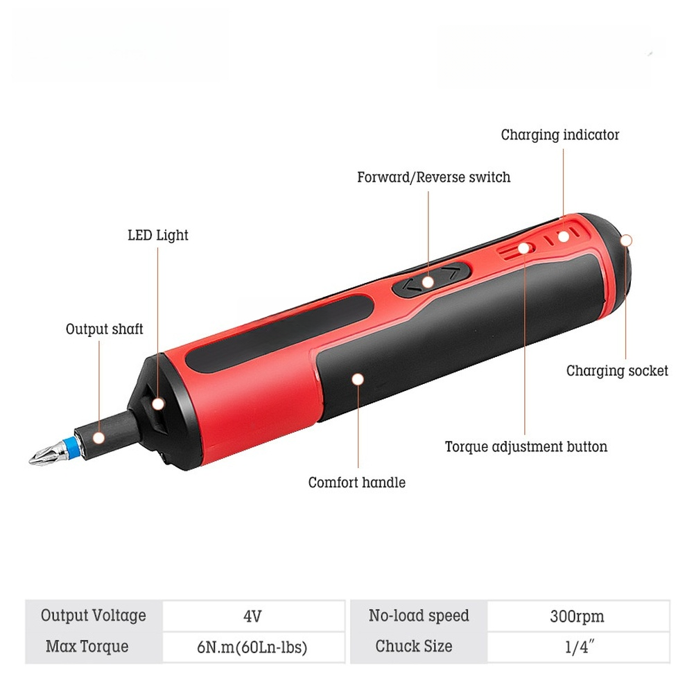 4V Elektrikli Tornavida Seti U - Electric Screwdriver Rechargeable Usb incelemesi ve fiyatı