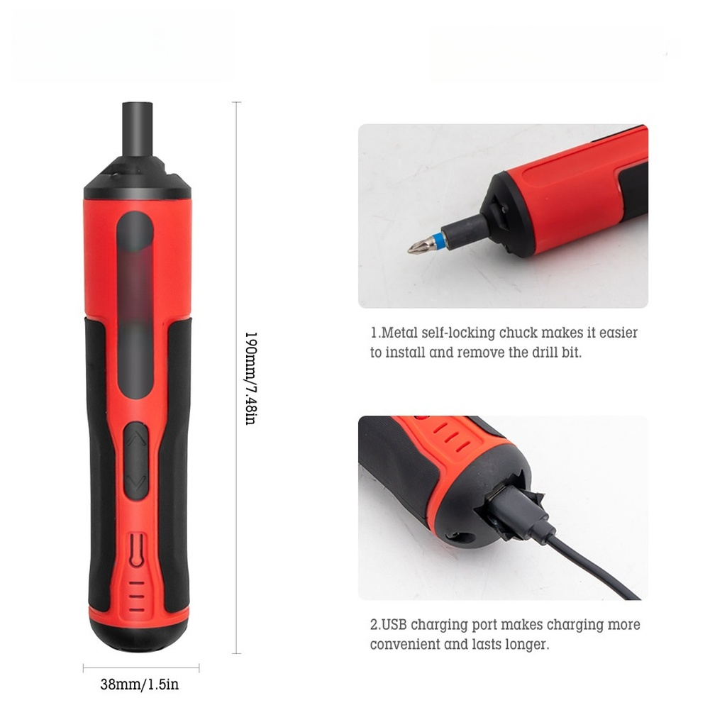4V Elektrikli Tornavida Seti U - Electric Screwdriver Rechargeable Usb incelemesi ve fiyatı