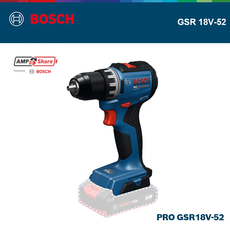 BOSCH GSR 18V-52 PRO Kablosuz  - Brushless Cordless Electric Drill 18V incelemesi ve fiyatı