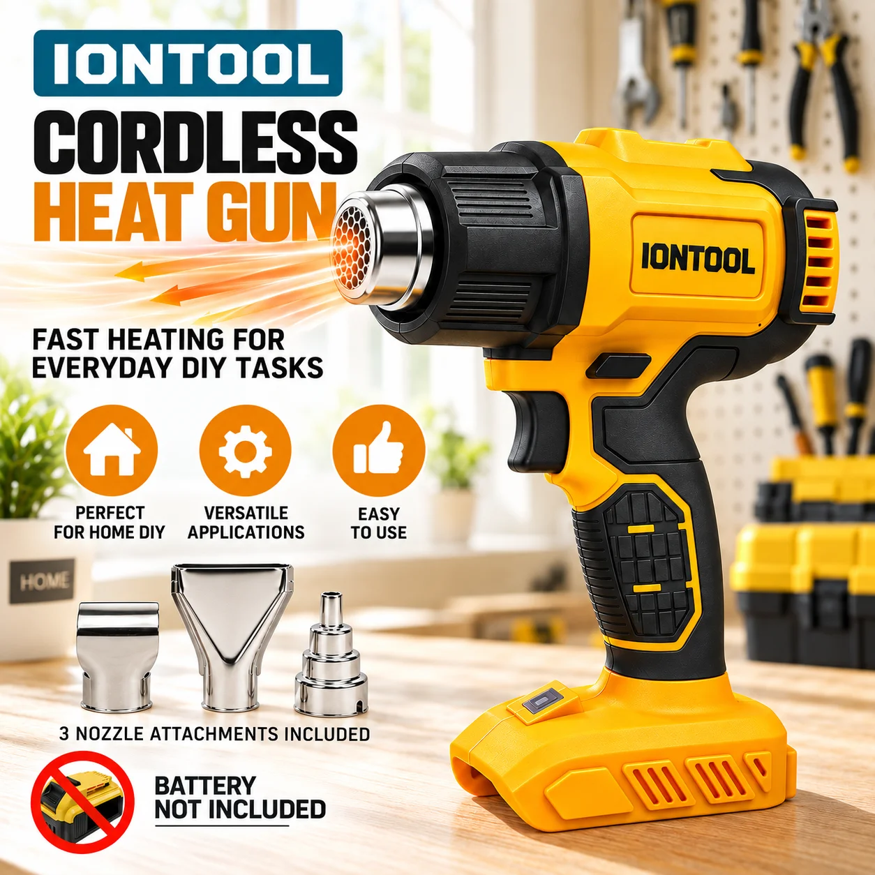 IONTOOL Fırçasız, Kablosuz Isı - Cordless Heat Gun For Shrink Tubing incelemesi ve fiyatı